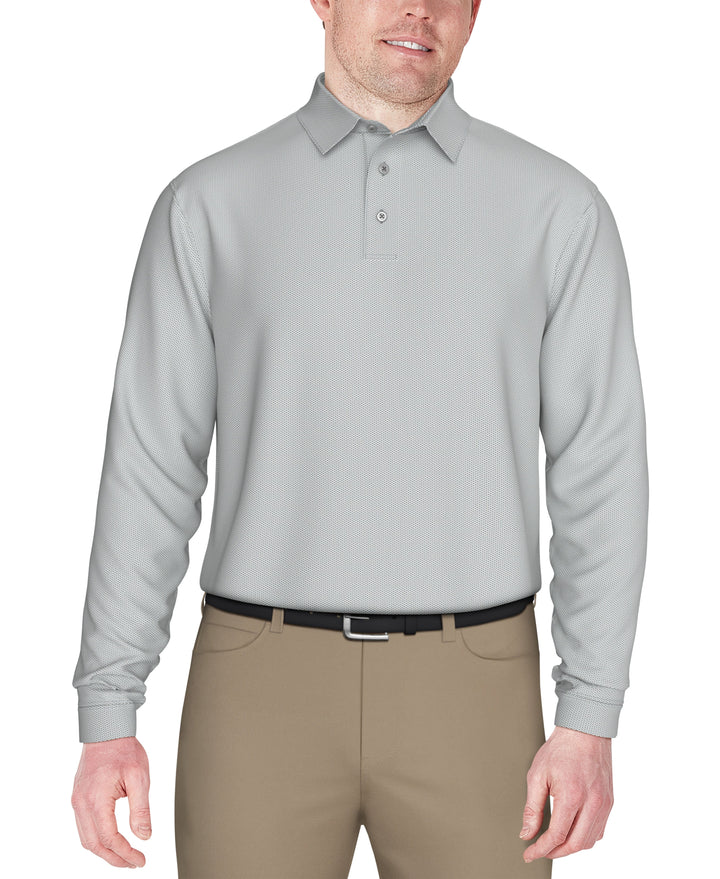 Jacquard Golf Polo (Quarry) 