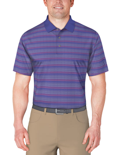 SS Jacquard With Solid Rib Collar (Dazzling Blue) 