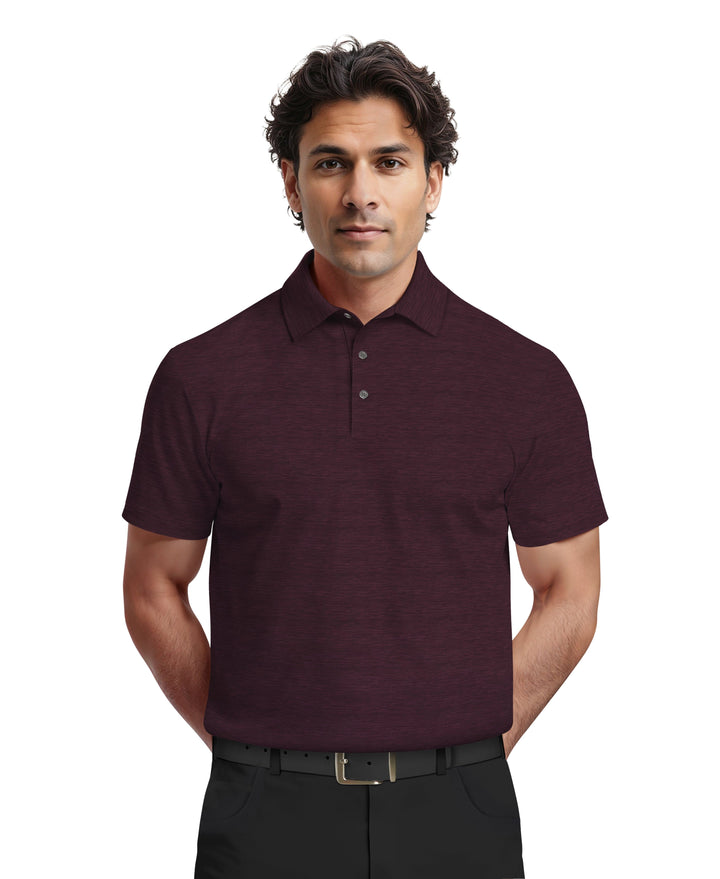 Jaspe Airflux Golf Polo (Dk Purple Htr) 