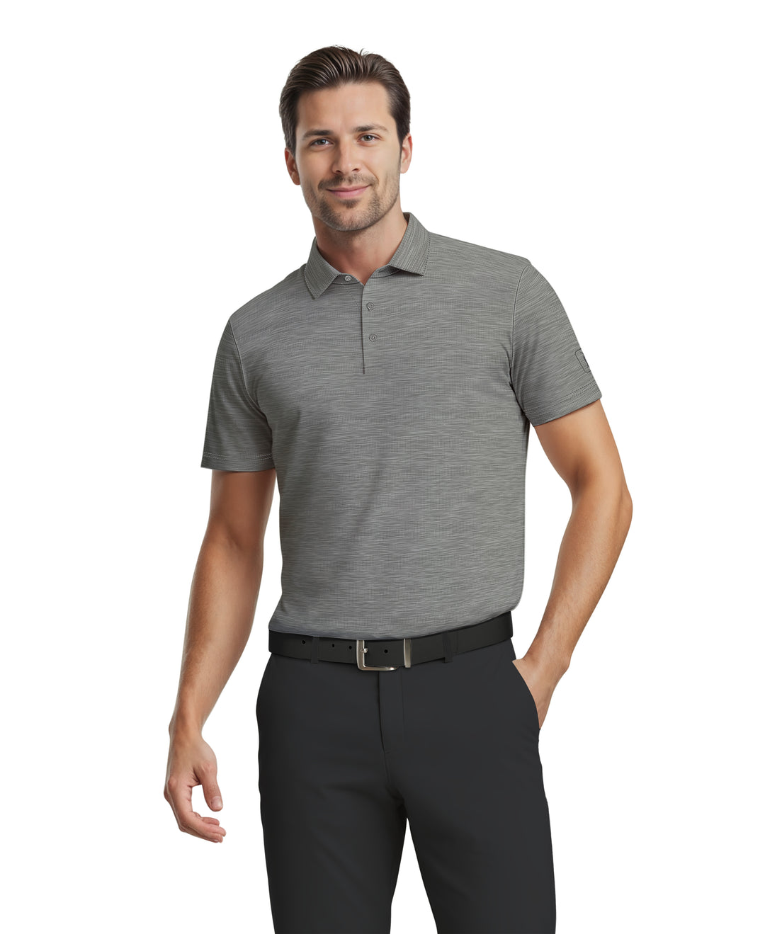 Jaspe Airflux Golf Polo (Med Flagstone Htr) 