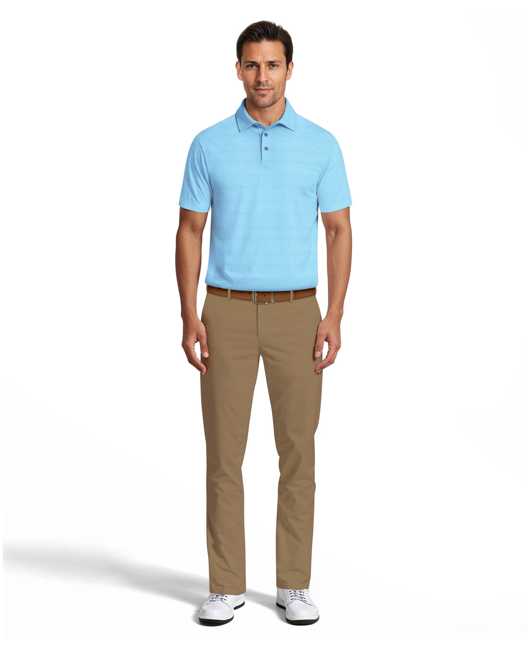 Jaspe Airflux Golf Polo (Crystal Sky Htr) 