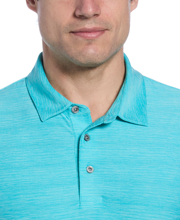 Men's AirFlux™ Jaspe Cotton Golf Polo (Scuba Bl Htr) 