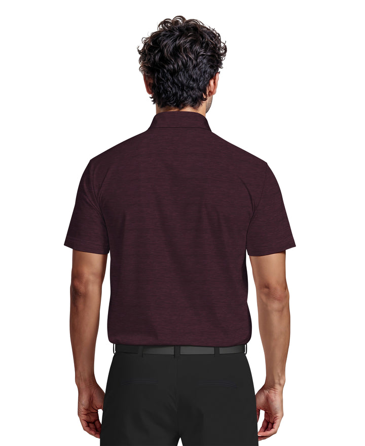 Jaspe Airflux Golf Polo (Dk Purple Htr) 