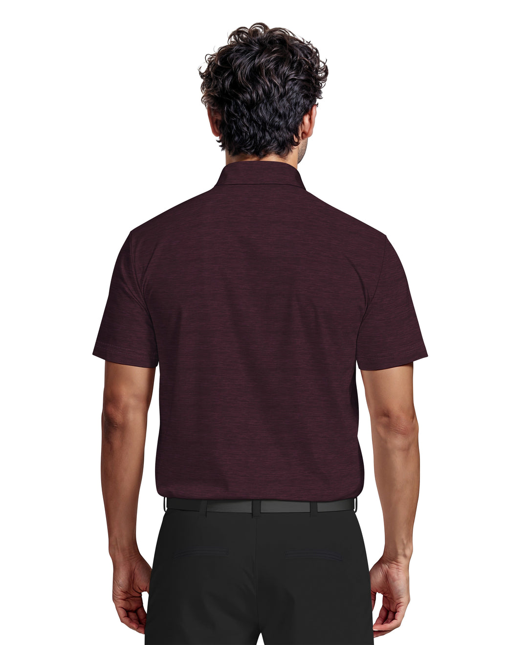 Jaspe Airflux Golf Polo (Dk Purple Htr) 