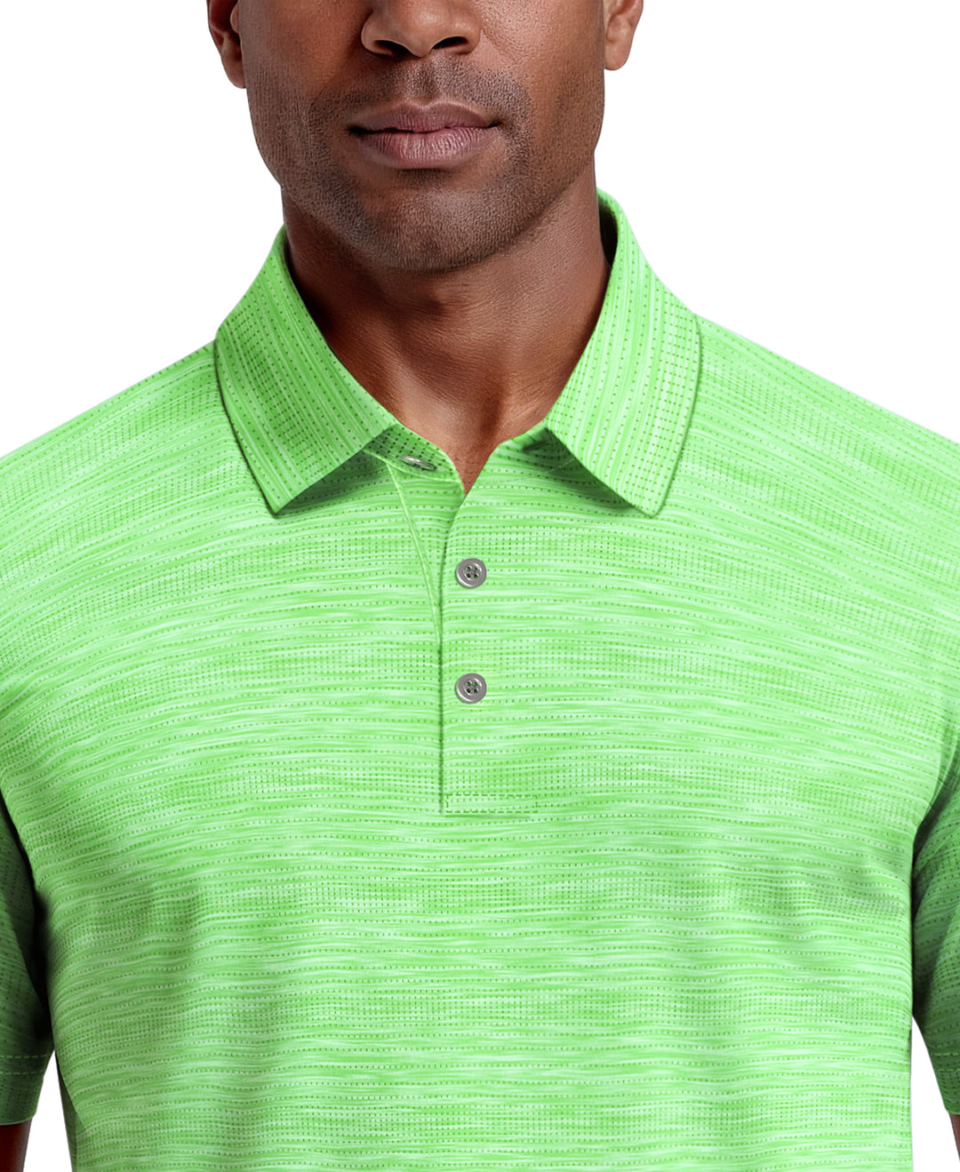 JASPE AIRFLUX POLO WITH SELF COLLAR (Spring Grn Htr) 
