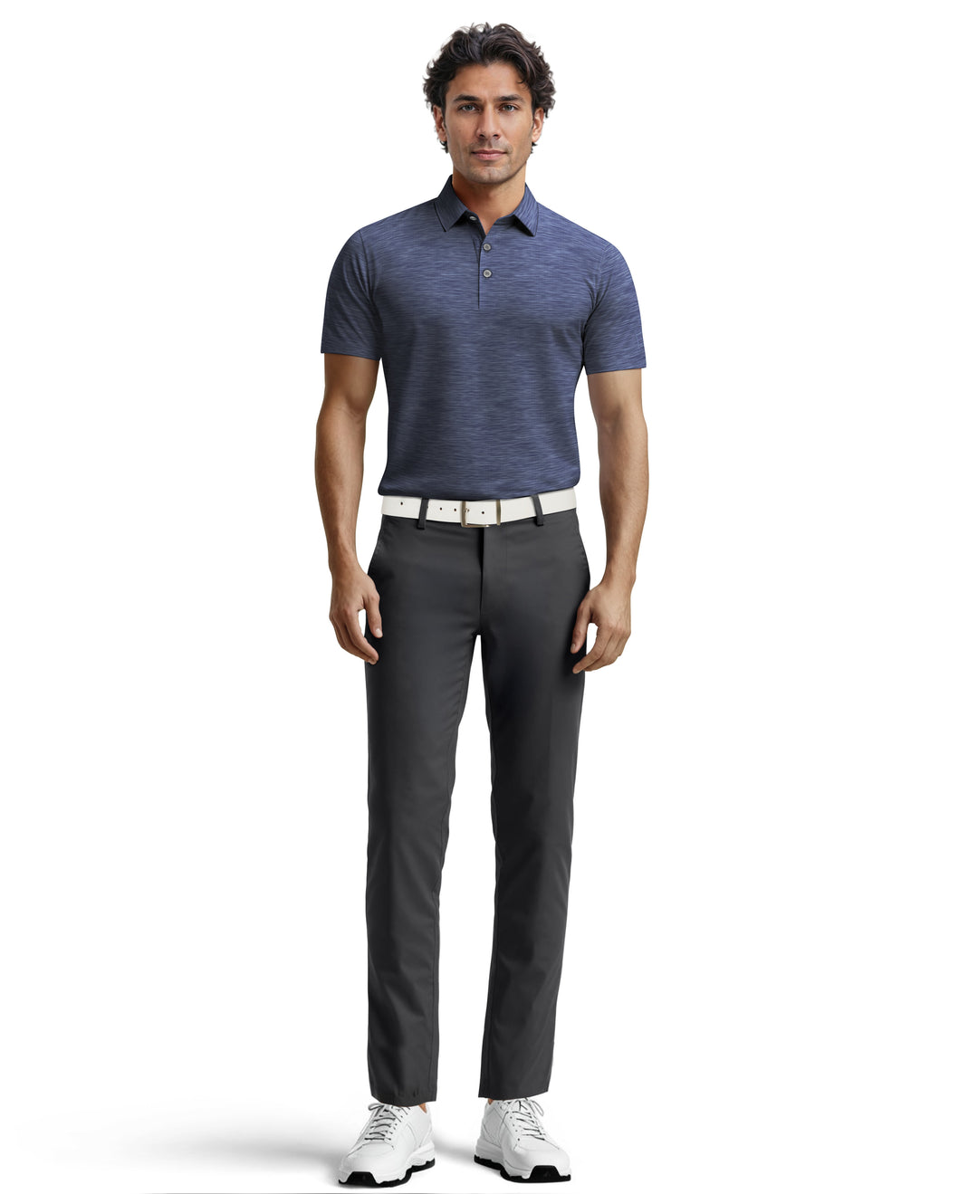 Jaspe Airflux Golf Polo (Peacoat Htr) 