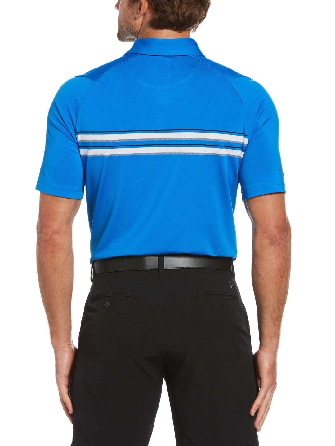Men's Jaspe Chest Stripe Golf Polo