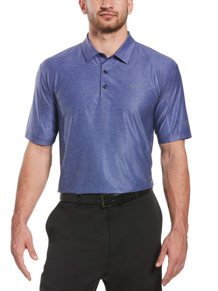 Men's Jaspe Geometric Print Polo