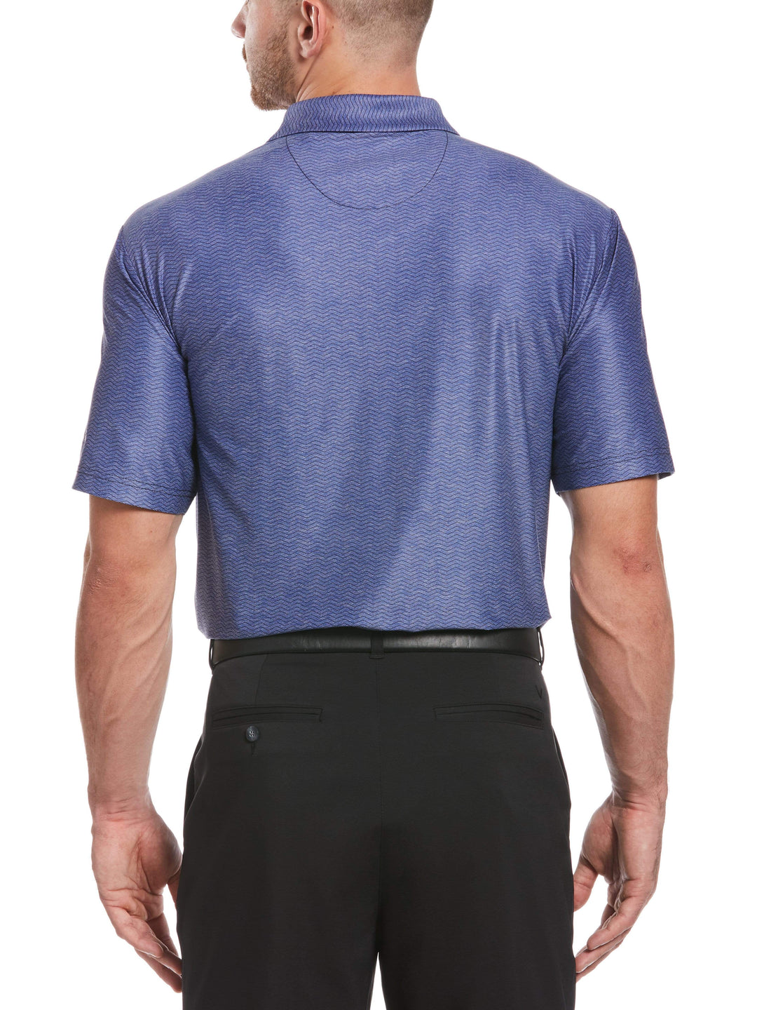 Men's Jaspe Geometric Print Polo