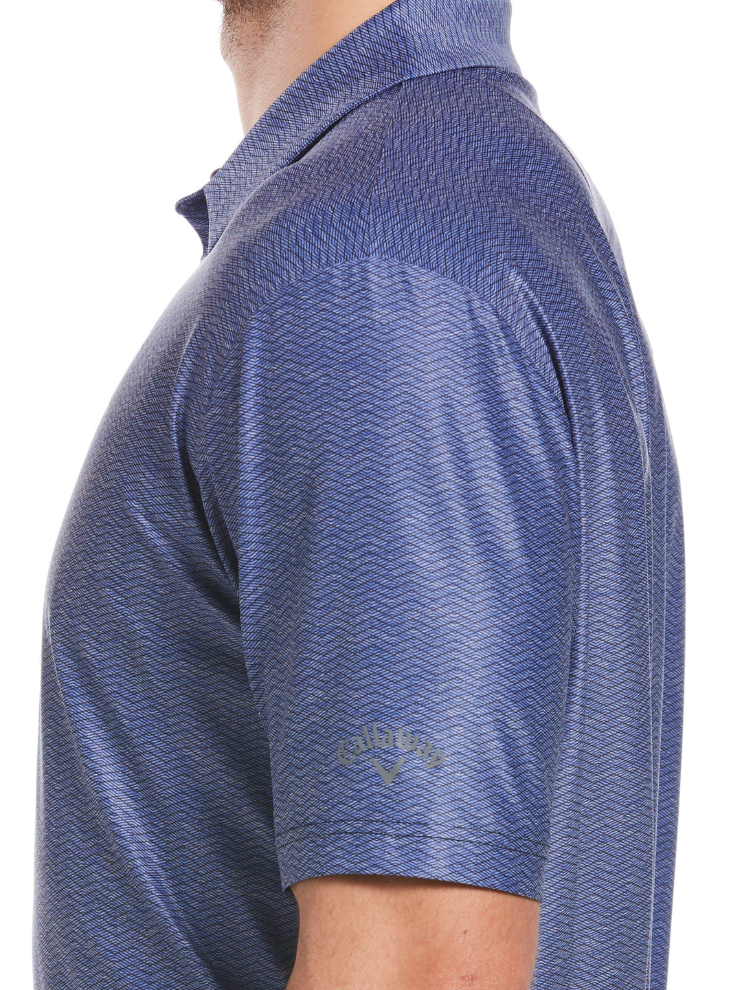 Men's Jaspe Geometric Print Polo