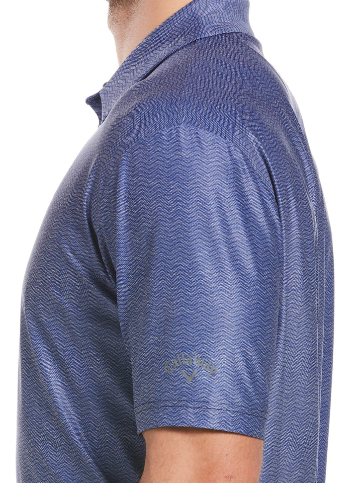 Men's Jaspe Geometric Print Polo