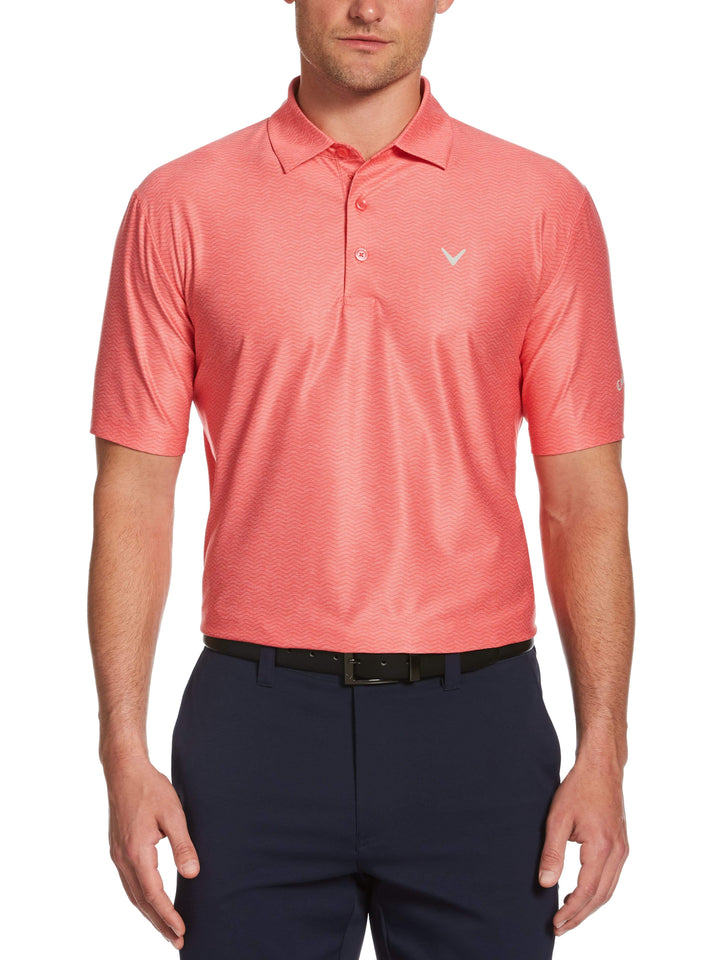 Men's Jaspe Geometric Print Polo