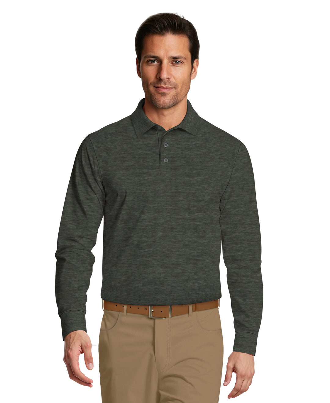 Jaspe Golf Polo Shirt (Deep Forest Htr) 