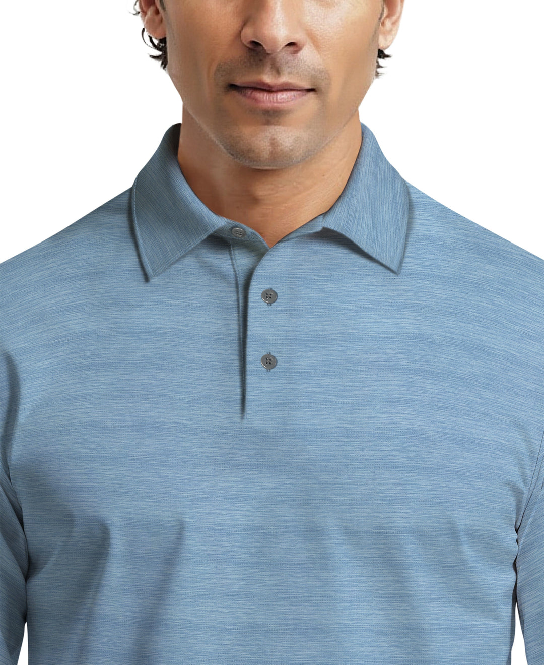 Jaspe Golf Polo Shirt (Delphinium Heather) 