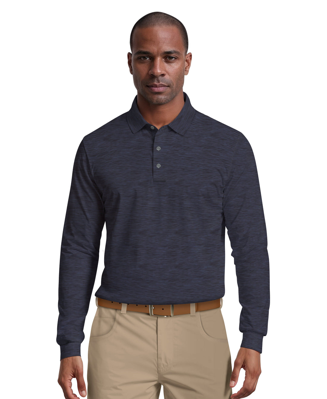 Jaspe Golf Polo Shirt (Peacoat Heather) 