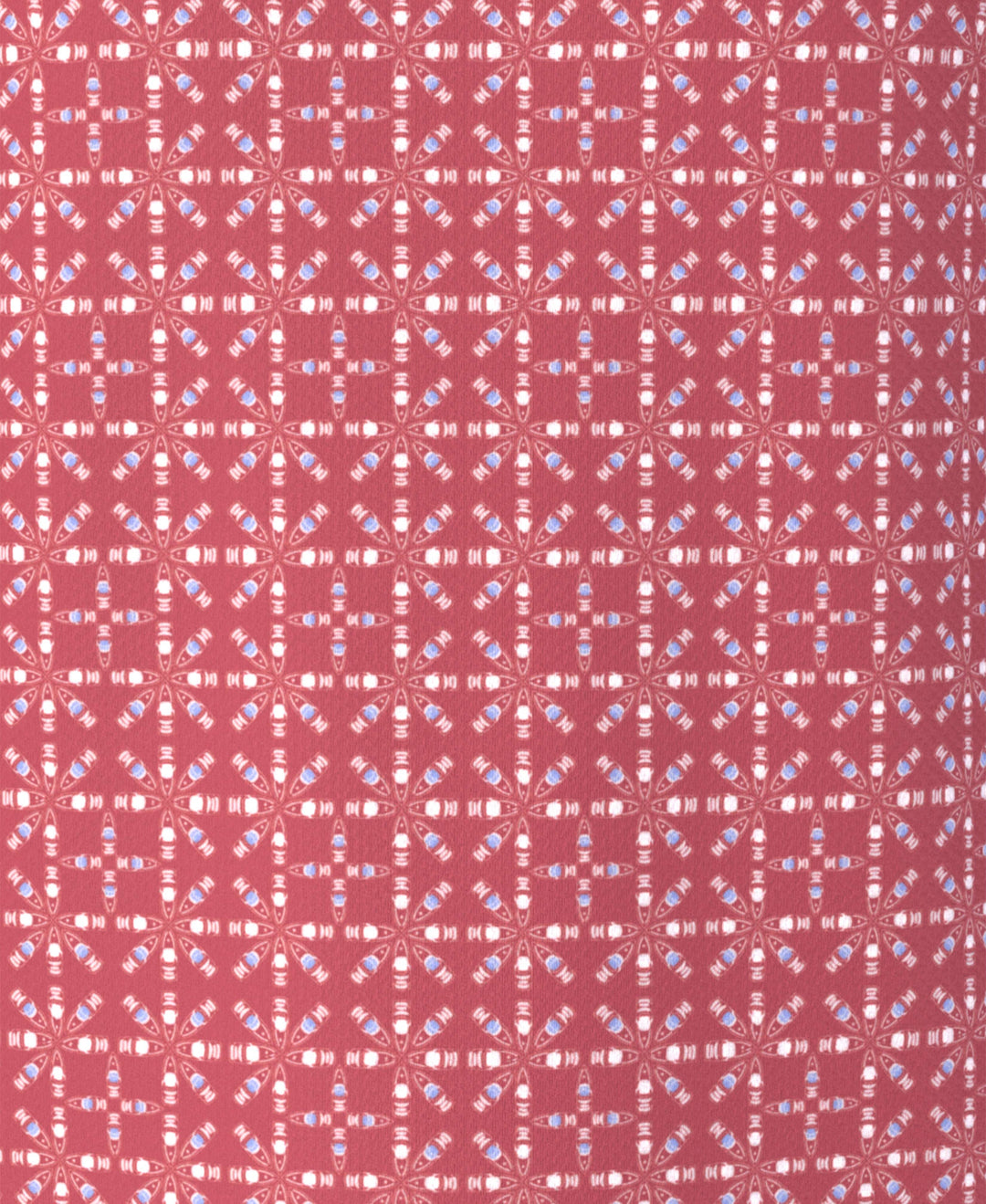 Layered Boat Print Golf Polo (Earth Red) 