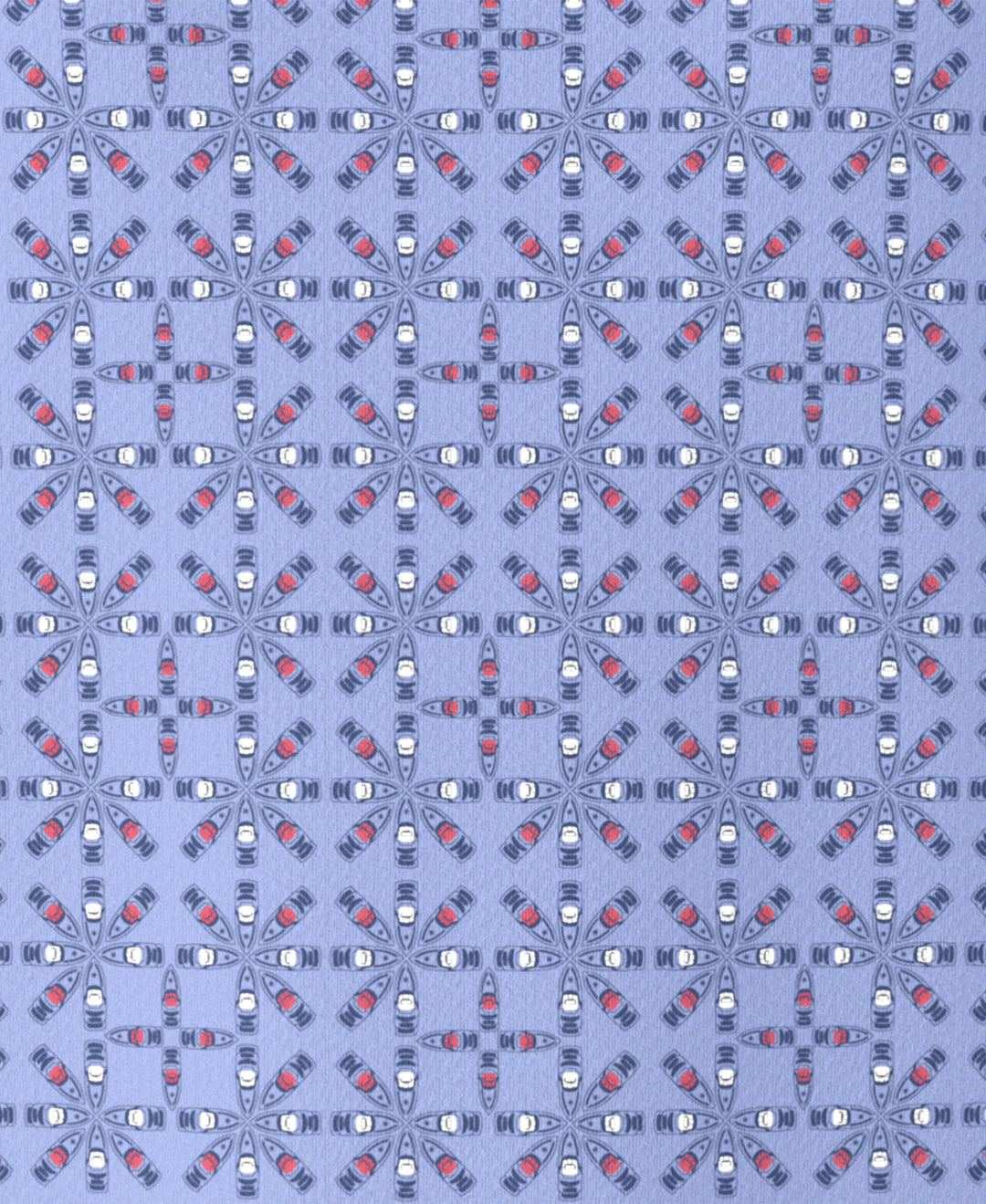 Layered Boat Print Golf Polo (Hydrangea) 