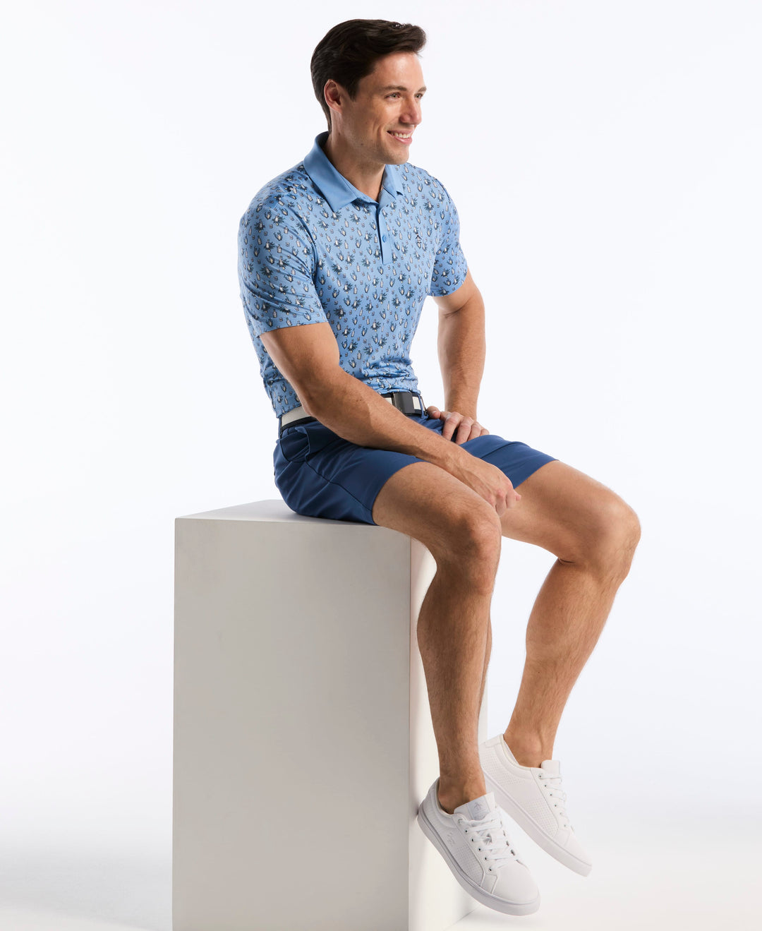 Lemon Drop Golf Polo (Blissful Blue) 