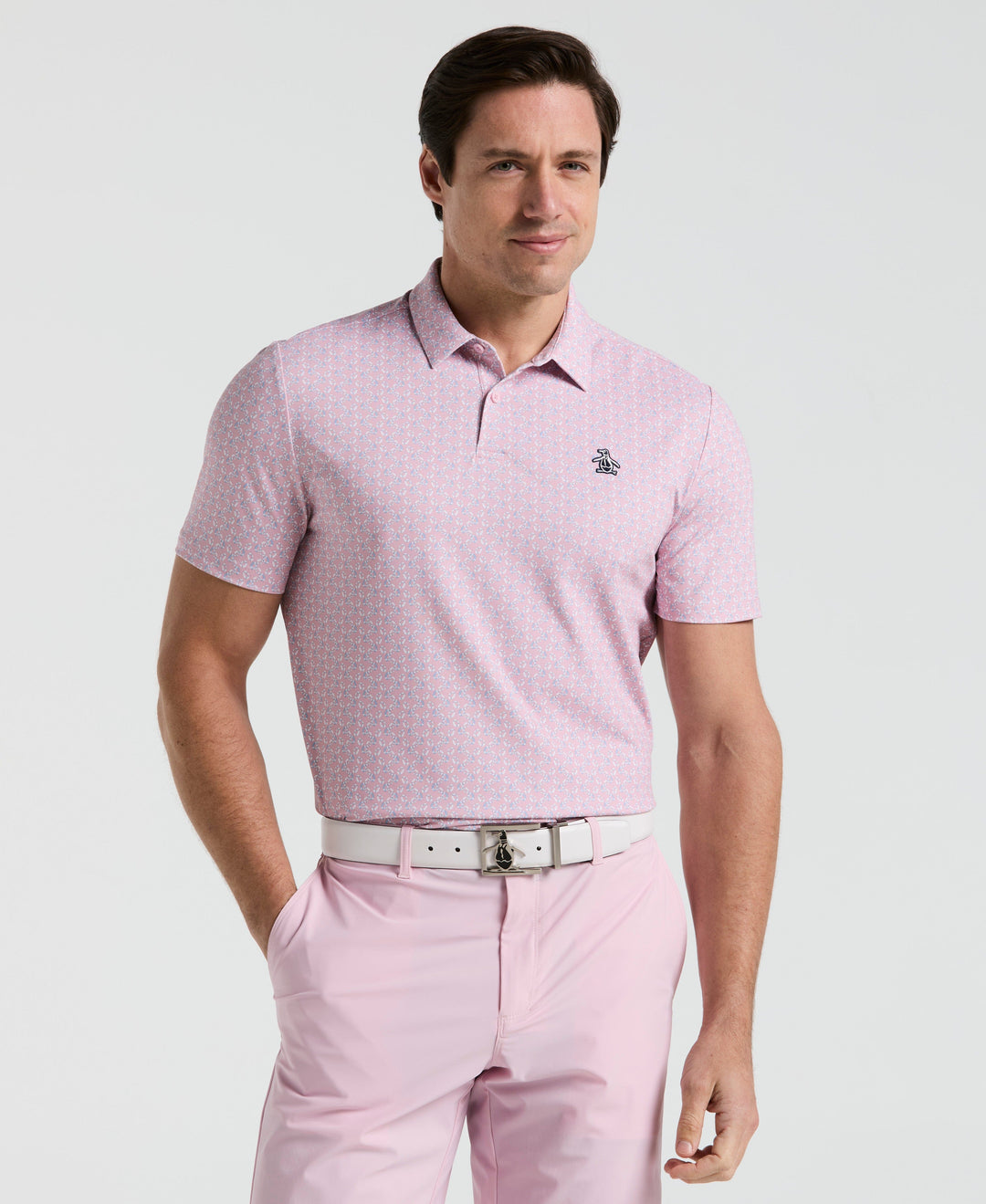Lifesaver Print Golf Polo (Charm Pink) 