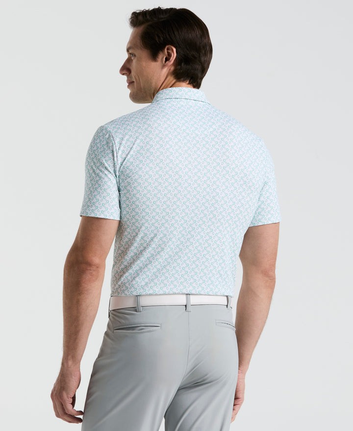 Lifesaver Print Golf Polo (Bright White) 
