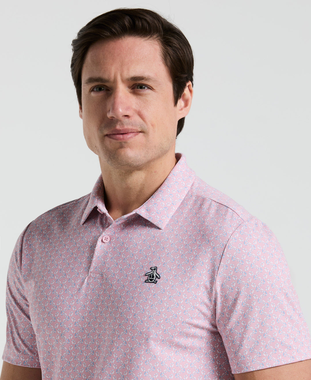 Lifesaver Print Golf Polo (Charm Pink) 