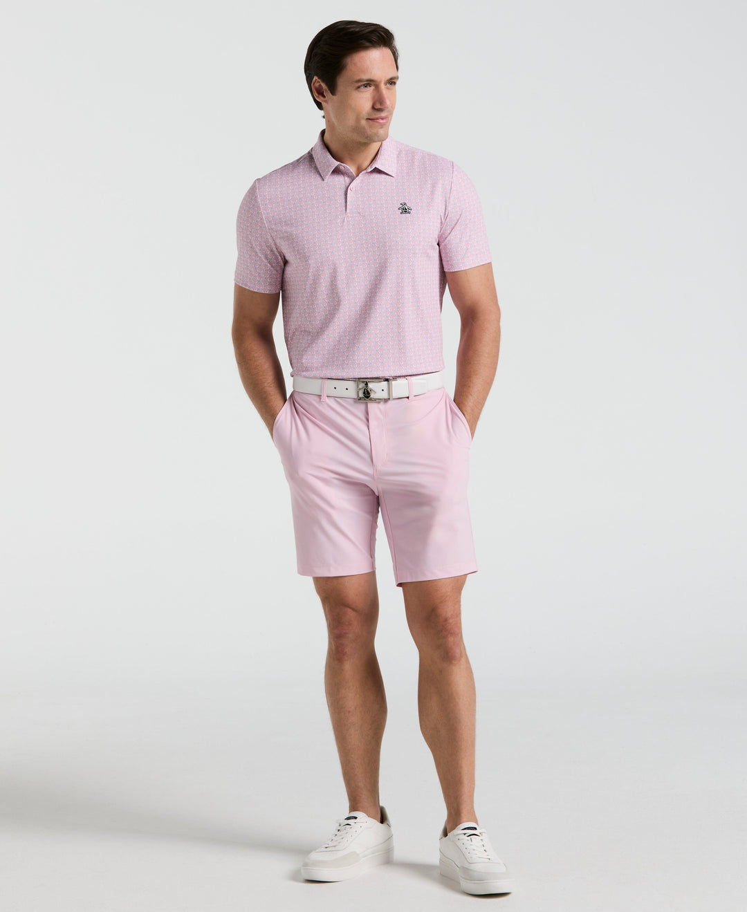 Lifesaver Print Golf Polo (Charm Pink) 