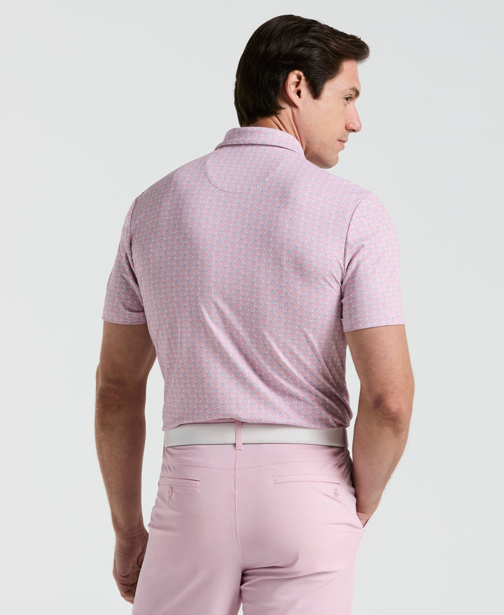 Lifesaver Print Golf Polo (Charm Pink) 