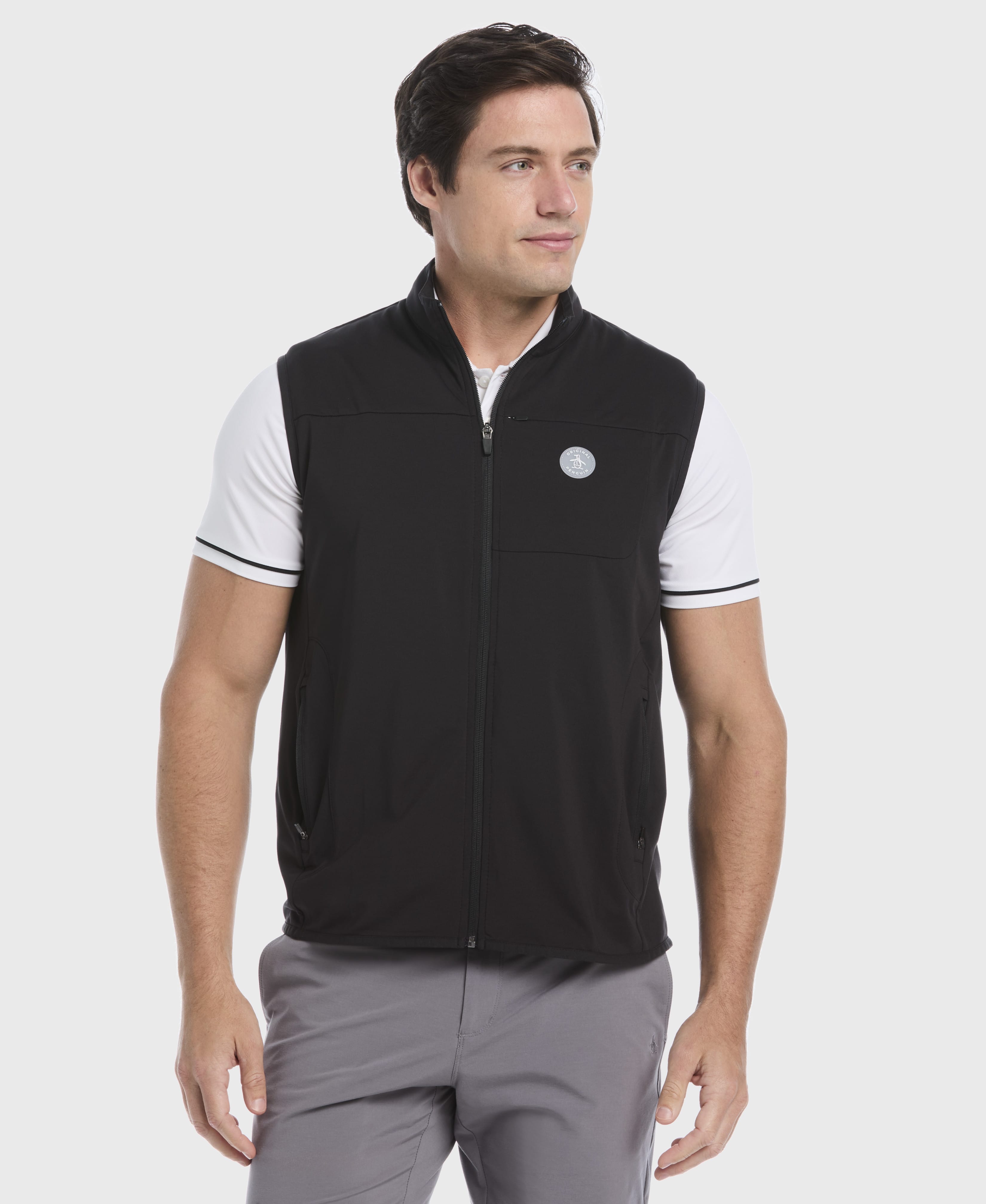 Men's Lightweight Full Zip Golf Vest – Golf Apparel Shop