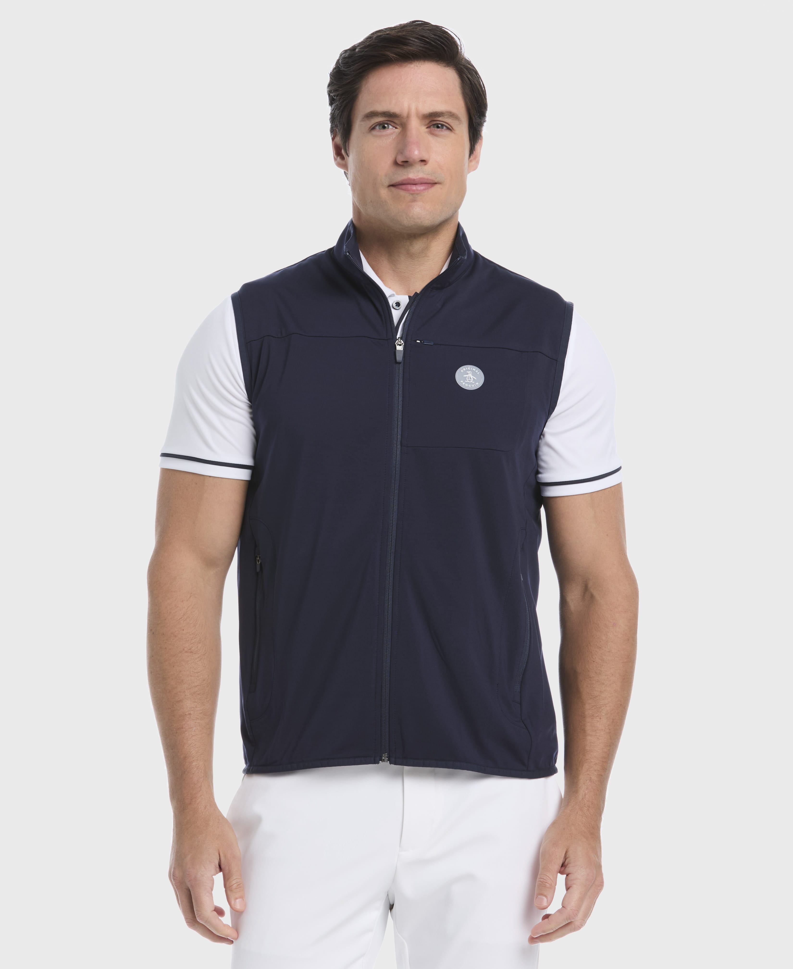 Men's Lightweight Full Zip Golf Vest – Golf Apparel Shop