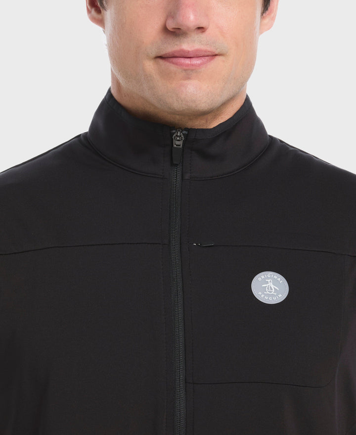 Lightweight Full Zip Golf Gilet (Caviar) 