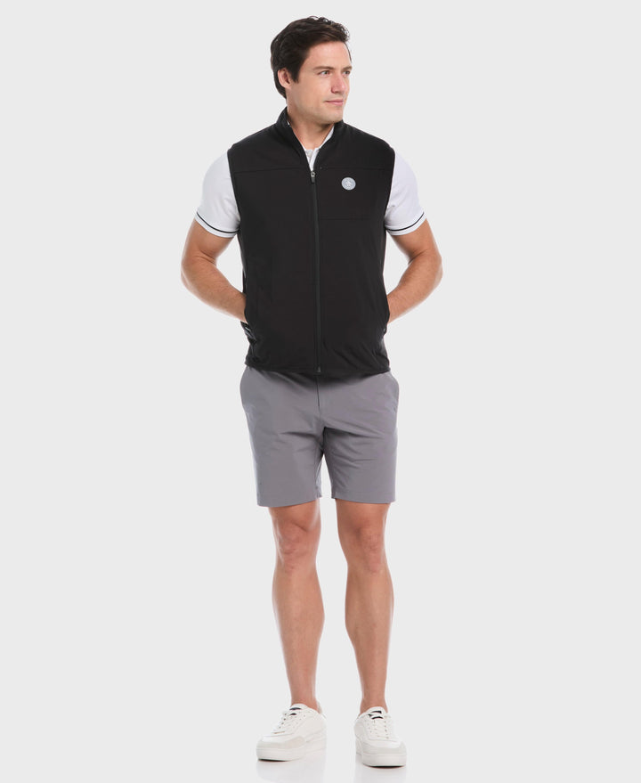 Lightweight Full Zip Golf Gilet (Caviar) 