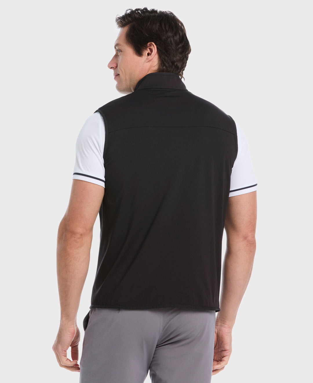 Lightweight Full Zip Golf Gilet (Caviar) 