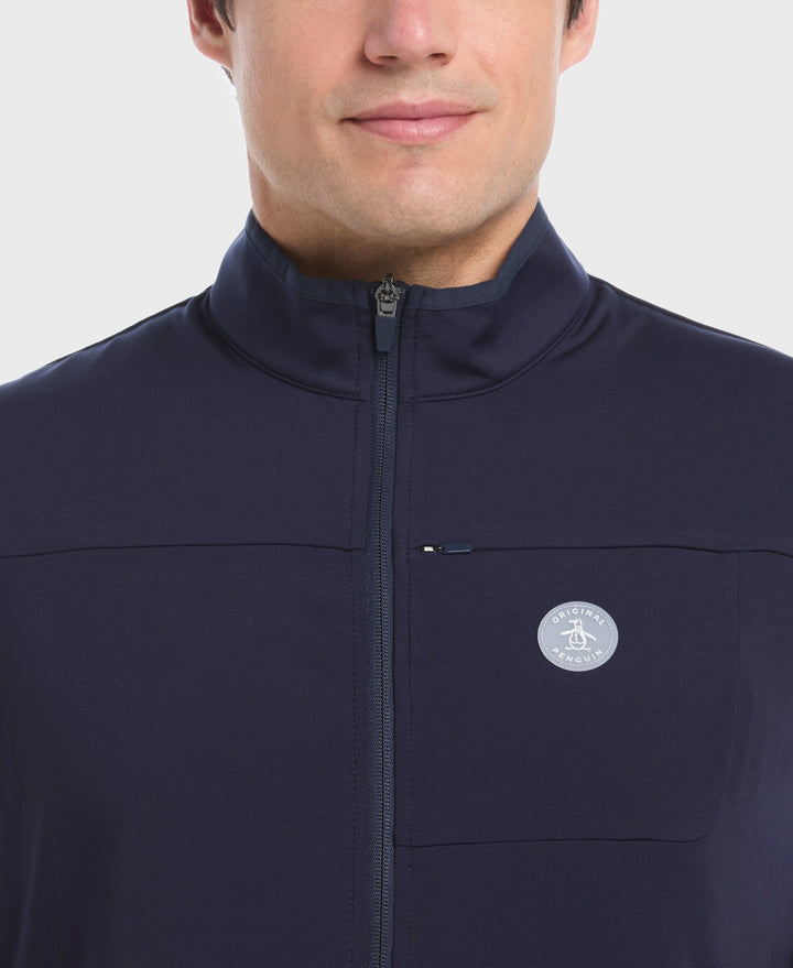 Lightweight Full Zip Golf Gilet (Black Iris) 