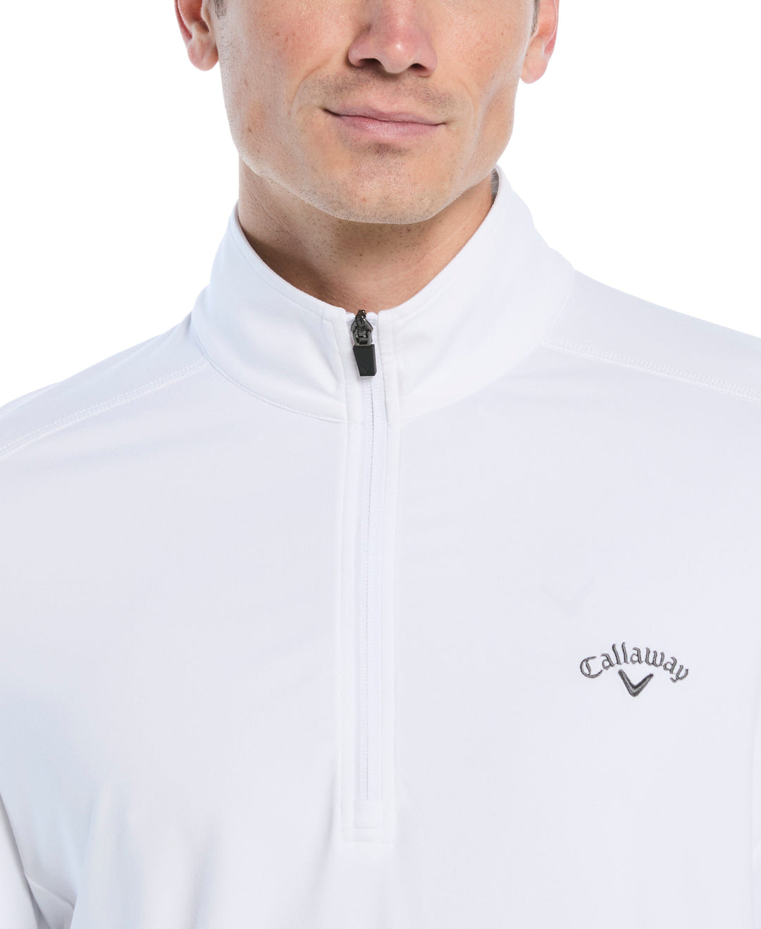 Lightweight 1/4 Zip Golf Pullover (Bright White) 