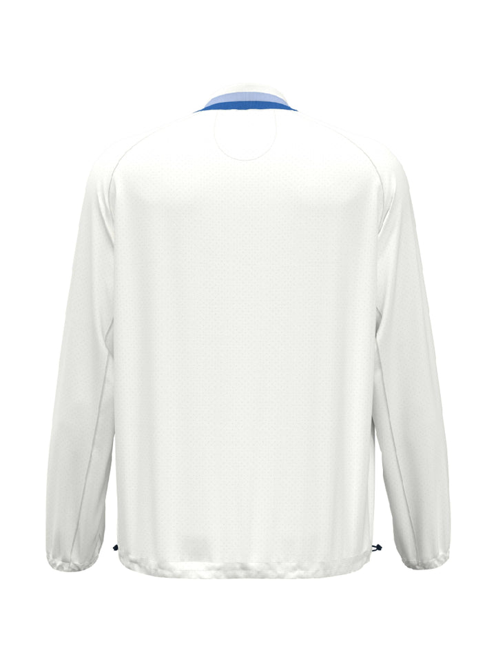 Men's Lightweight Quarter Zip Long Sleeve Golf Windbreaker With Striped Collar