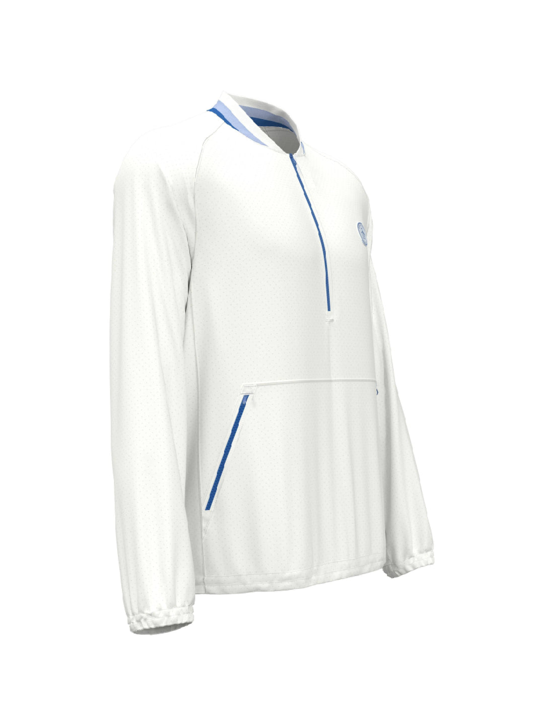 Men's Lightweight Quarter Zip Long Sleeve Golf Windbreaker With Striped Collar