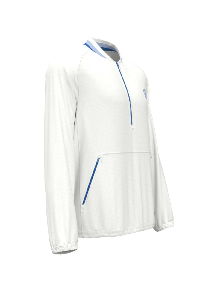 Men's Lightweight Quarter Zip Long Sleeve Golf Windbreaker With Striped Collar