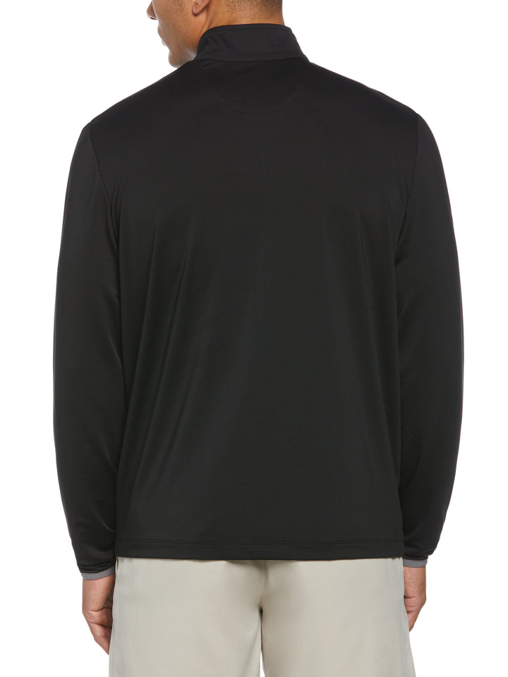 Mens Lightweight 1/4 Zip Shirt (Black) 