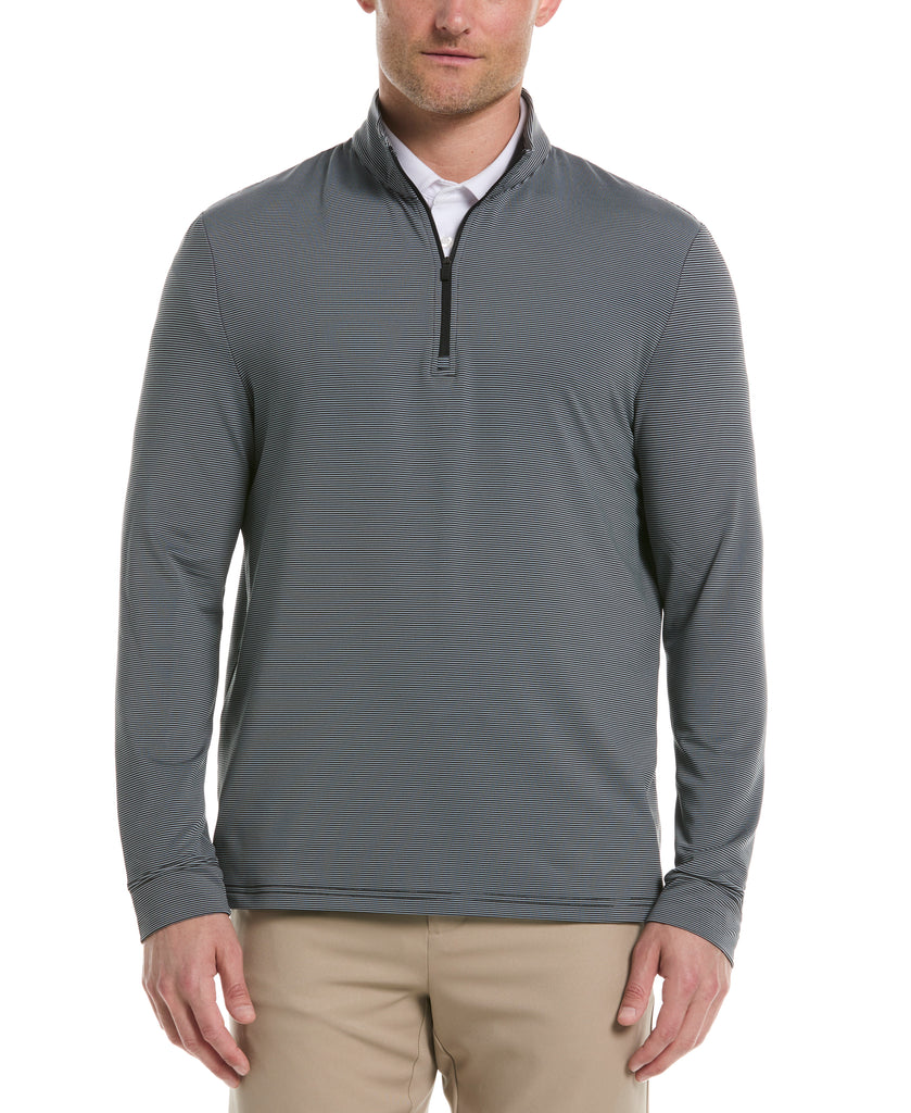 Men's Long Sleeve Feeder Stripe Mock Neck – Golf Apparel Shop