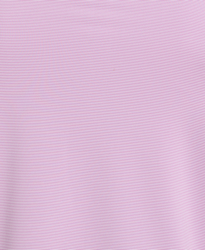 Long Sleeve Feeder Stripe Mock Neck (Iris Orchid) 