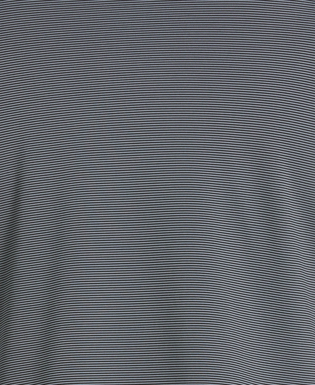 Long Sleeve Feeder Stripe Mock Neck  (Caviar) 