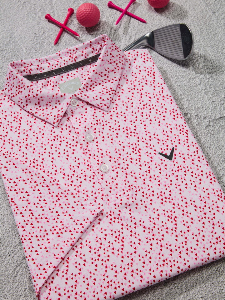 Men's Love Funfetti Print Polo