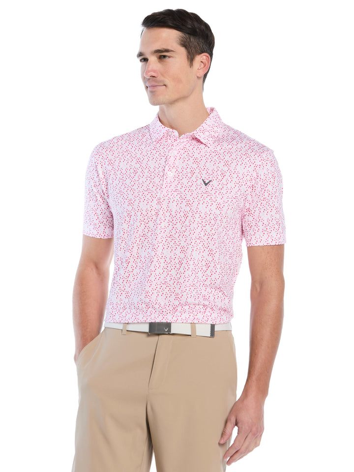 Men's Love Funfetti Print Polo
