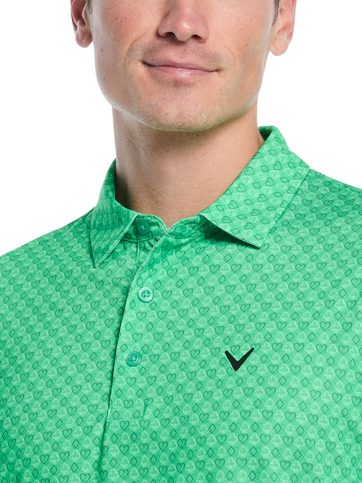 Men's Lucky Cards Print Polo