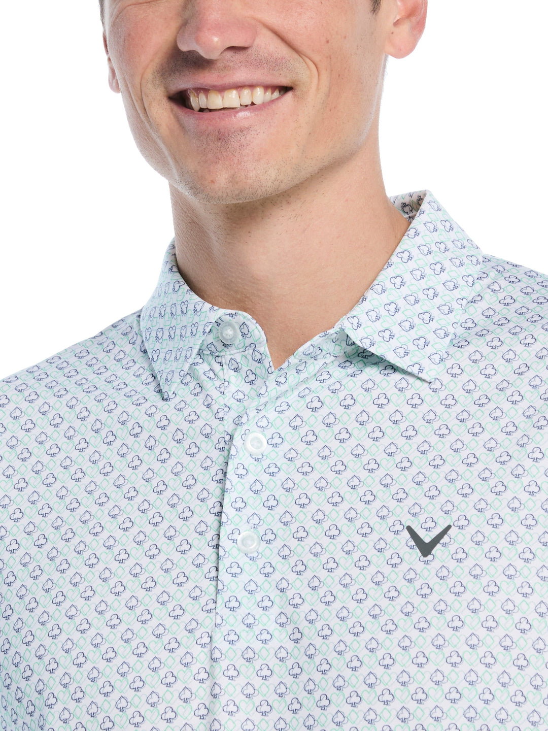 Men's Lucky Cards Print Polo