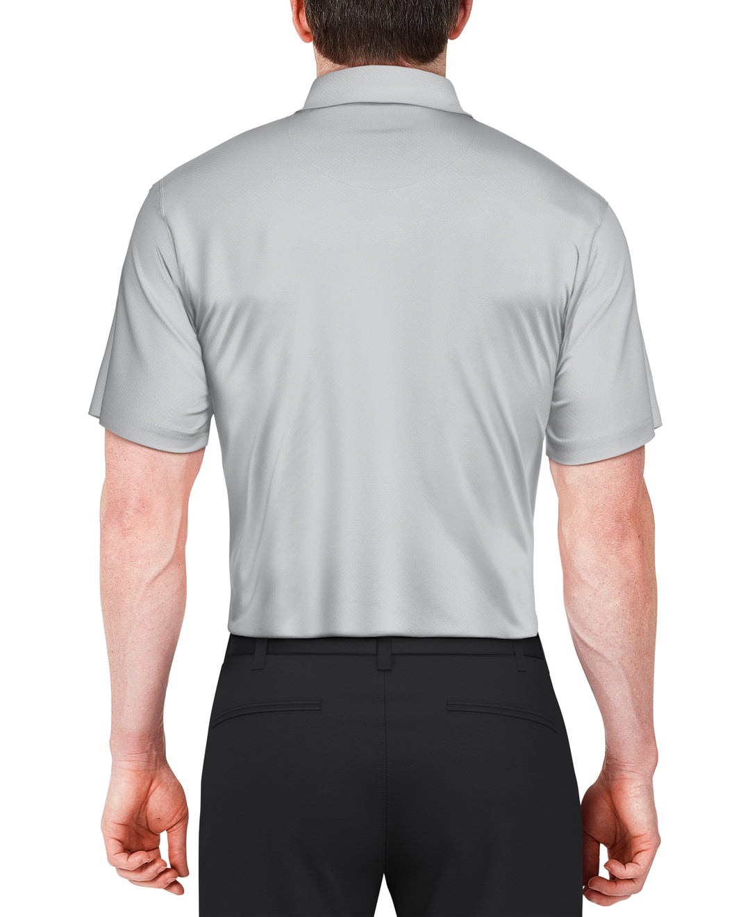 Marble Ombre Print Golf Polo (Gray Dawn) 