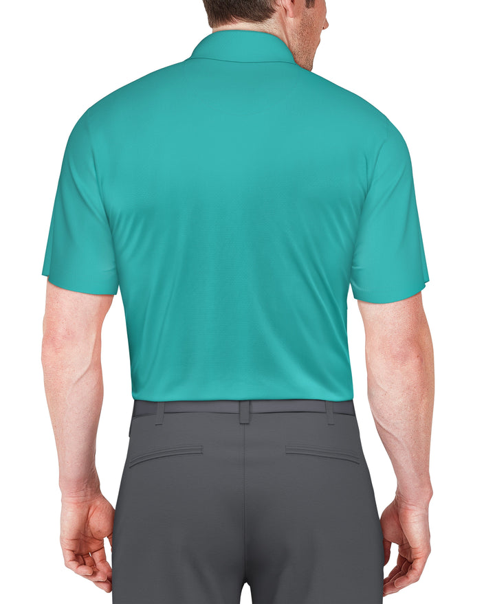 Marble Ombre Print Golf Polo (Scuba Blue) 