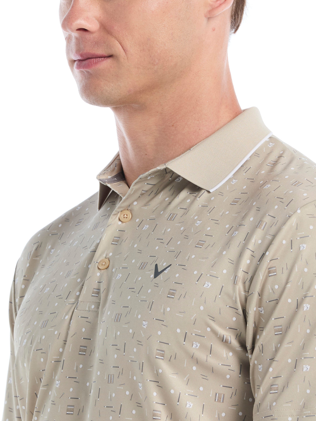 Men's Memento Print Polo