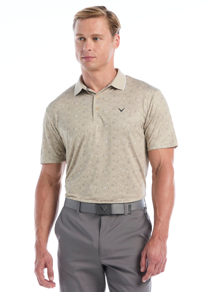 Men's Memento Print Polo