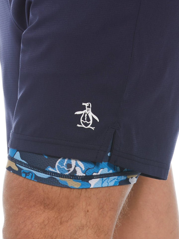 Men's Men's Printed Compression Lining Tennis Shorts